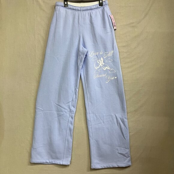 NWT Wild Fable Women's Size XS Bauble Blue High-Rise Wide Leg Sweatpants - Picture 4 of 12
